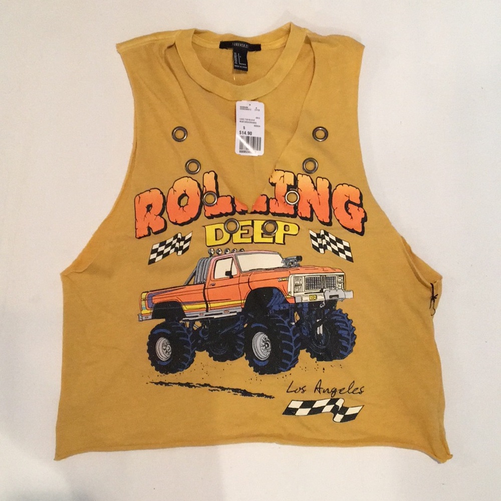 Logo top. Sleeveless.